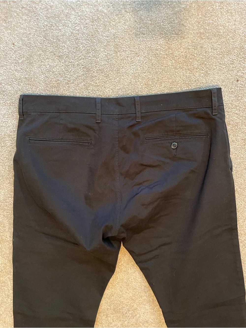J.Crew 484 Slim-Fit Stretch Chino Pants in Black 33/34